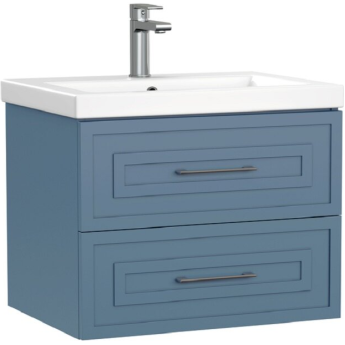 Тумба под раковину CERSANIT CLASSIC 69088, 60 см, подвесная, голубая матовая
